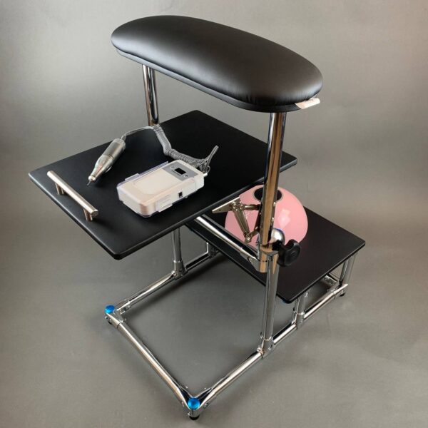 AKRI Pedicure Footrest with Two Shelves
