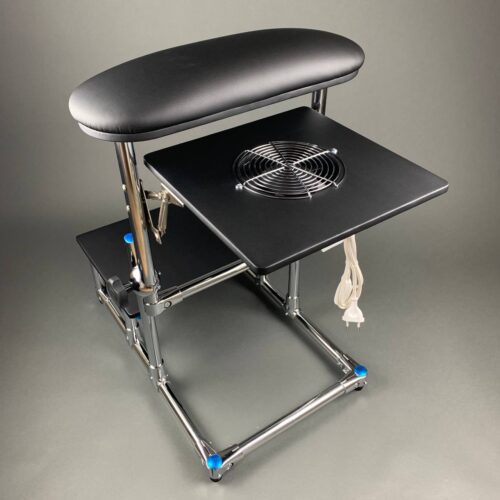 AKRI Pedicure Footrest with Two Shelves – Professional Pedicure Stand